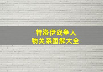 特洛伊战争人物关系图解大全