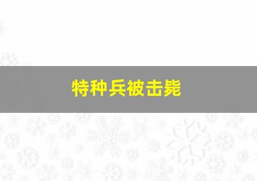 特种兵被击毙