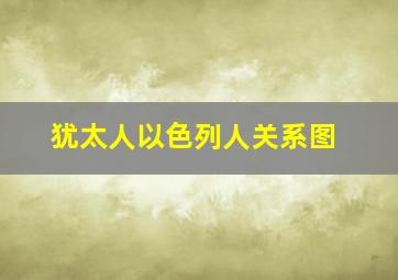 犹太人以色列人关系图