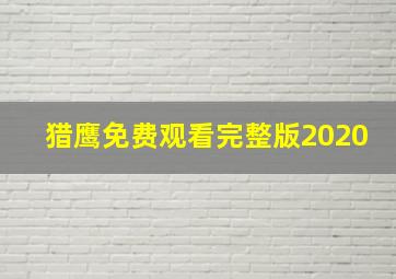 猎鹰免费观看完整版2020