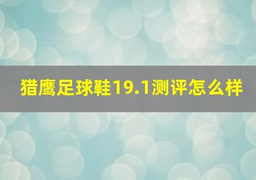 猎鹰足球鞋19.1测评怎么样