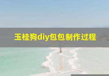 玉桂狗diy包包制作过程