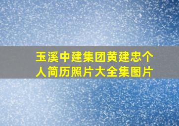 玉溪中建集团黄建忠个人简历照片大全集图片