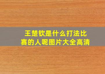 王楚钦是什么打法比赛的人呢图片大全高清