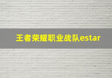 王者荣耀职业战队estar