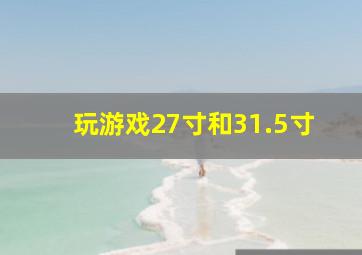 玩游戏27寸和31.5寸