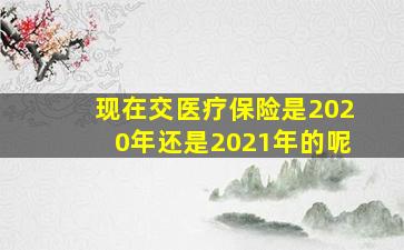 现在交医疗保险是2020年还是2021年的呢