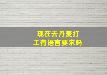 现在去丹麦打工有语言要求吗