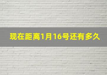 现在距离1月16号还有多久