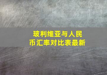 玻利维亚与人民币汇率对比表最新