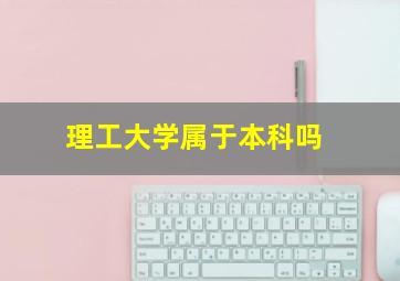 理工大学属于本科吗