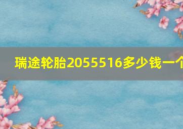 瑞途轮胎2055516多少钱一个