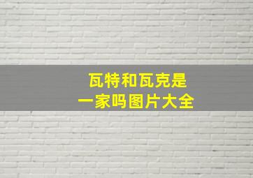 瓦特和瓦克是一家吗图片大全