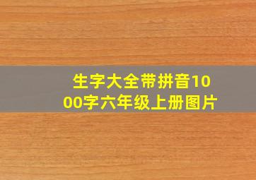 生字大全带拼音1000字六年级上册图片