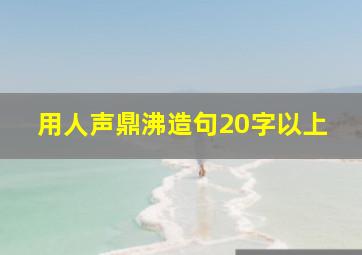 用人声鼎沸造句20字以上