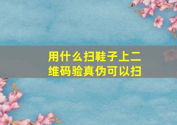 用什么扫鞋子上二维码验真伪可以扫