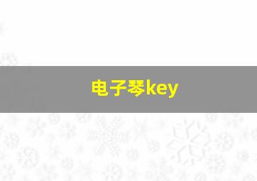 电子琴key