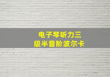 电子琴听力三级半音阶波尔卡