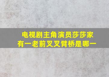 电视剧主角演员莎莎家有一老前叉叉臂桥是哪一