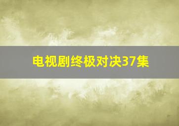 电视剧终极对决37集