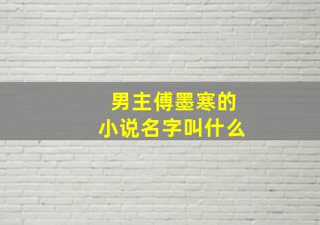 男主傅墨寒的小说名字叫什么