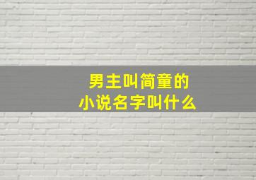 男主叫简童的小说名字叫什么