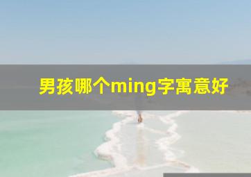 男孩哪个ming字寓意好