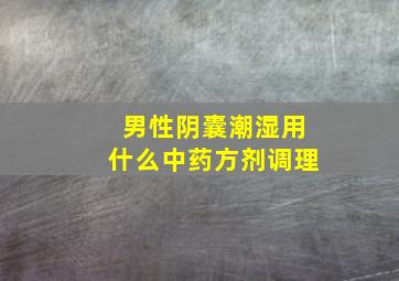 男性阴囊潮湿用什么中药方剂调理