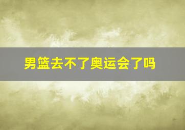 男篮去不了奥运会了吗