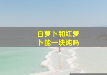 白萝卜和红萝卜能一块炖吗