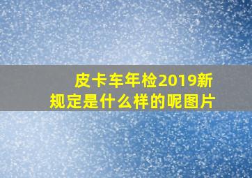 皮卡车年检2019新规定是什么样的呢图片