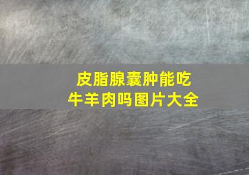 皮脂腺囊肿能吃牛羊肉吗图片大全