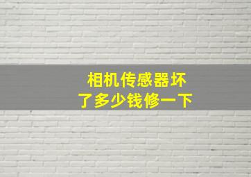 相机传感器坏了多少钱修一下