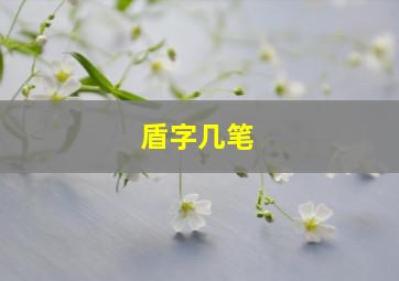 盾字几笔