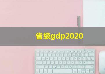 省级gdp2020