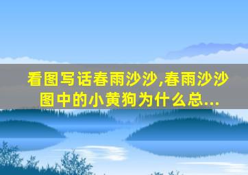 看图写话春雨沙沙,春雨沙沙图中的小黄狗为什么总...