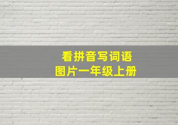 看拼音写词语图片一年级上册