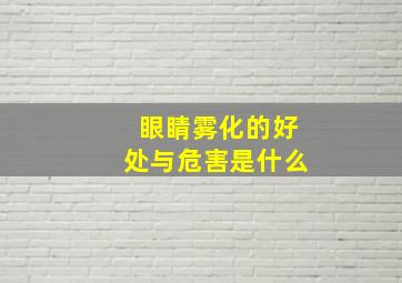 眼睛雾化的好处与危害是什么