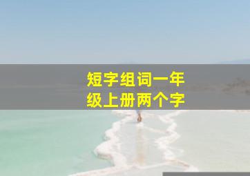 短字组词一年级上册两个字