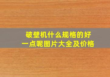 破壁机什么规格的好一点呢图片大全及价格