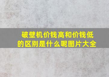 破壁机价钱高和价钱低的区别是什么呢图片大全