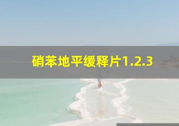 硝苯地平缓释片1.2.3