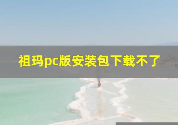 祖玛pc版安装包下载不了