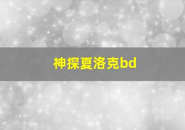 神探夏洛克bd