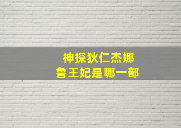 神探狄仁杰娜鲁王妃是哪一部