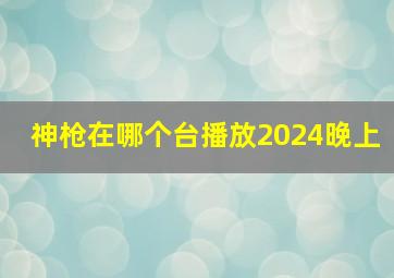 神枪在哪个台播放2024晚上