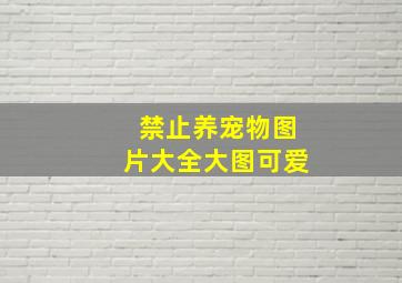 禁止养宠物图片大全大图可爱