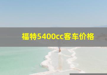 福特5400cc客车价格