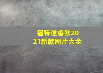 福特途睿欧2021新款图片大全