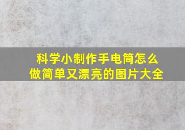 科学小制作手电筒怎么做简单又漂亮的图片大全